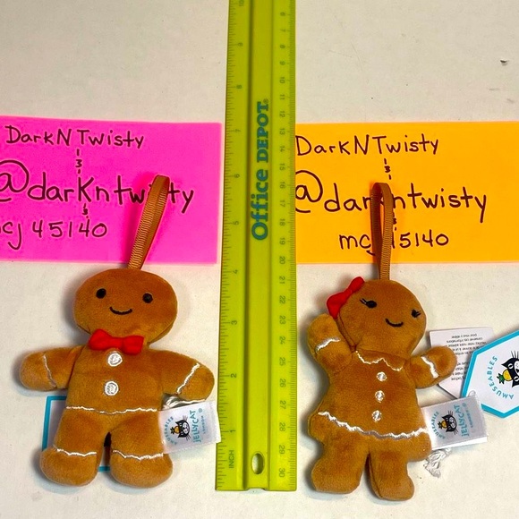 BNWT RETIRED JELLYCAT FESTIVE FOLLY GINGERBREAD RUBY (only.) PRICE FIRM - Picture 7 of 7